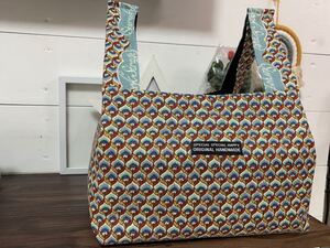 ハンドメイド☆エコバッグ☆コンビニ弁当他 女性 北欧 ランチバッグ