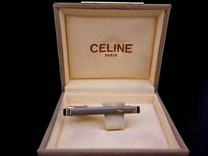 ◎№2856◎■美品■セリーヌ【ＣＥＬＩＮＥ】【シルバー・ゴールド】ネクタイピン♪