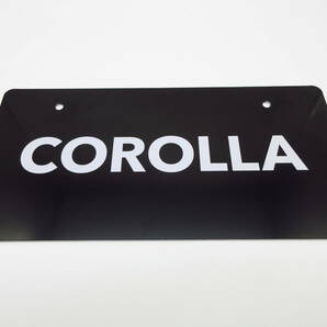 トヨタ 新型カローラ セダン COROLLA ディーラー 新車 展示用 非売品 ナンバープレート マスコットプレートの画像1