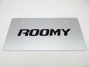トヨタ 新型ルーミー ROOMY ディーラー 新車 展示用 非売品 ナンバープレート マスコットプレート