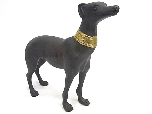 古銅 狩猟犬 ブロンズ像 銅像 座り像 約2780g 入手困難 WWST022