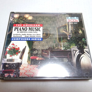 即決 3CD/Vox Box/輸入盤「PIANO MUSIC IN AMERICA (1900-1945)」ロジャース・シールズ　＊ケース難あり