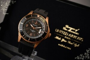 値下!訳あり特価!USED*定価3.6万!UNITED ARROWS/ユナイテッドアローズ/UA MARINE WATCH 2BLT/腕時計/替えベルト/保存箱付/ダイバーズ仕様