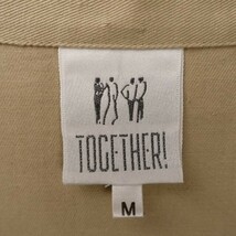 値下☆USED*together!/Otto/オットー/M/刺しゅうシャツ/トップス/羽織/ベージュ/お洒落/カジュアル/ヴィンテージ/デイリー/お出掛け_画像3