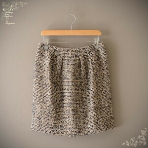  price decline!USED*UNTITLED/ Untitled /2/M corresponding / made in Japan tweed skirt / on goods / elegant / autumn winter 