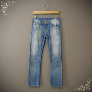  снижение цены *USED*TRUE RELIGION/ True Religion /10/L соответствует / Vintage Skull джинсы брюки / низ / casual /tei Lee / модный 