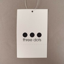 新品未使用*three dots/スリードッツ/S/US製ドット柄半袖クルーネックTシャツ/ピンク×ベージュ/お洒落/カジュアル/デイリー/お出掛け_画像5