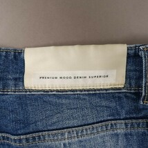 USED*PREMIUM MOOD DENIM SUPERIOR/プレミアムムードデニムスーペリア/31/M相当/イタリア製ヴィンテージダメージ加工デニムパンツ/ブルー系_画像3