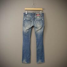 値下☆USED*DSQUARED2/ディースクエアード/36/11号相当/イタリア製ローライズジーンズ/デニムパンツ/デイリー/カジュアル/タウン_画像2