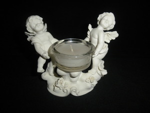 @＠＠値下です　西洋　外国　天使　天使のキャンドル　オブジェ　インテリア　雑貨　彫刻　天使の飾り物　置物