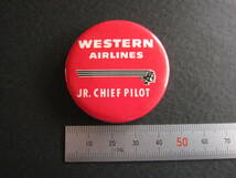 ウェスタン航空■WESTERN AIRLINES■デルタ航空■CHIEFTAIN（1957-1959） ■缶バッチ_画像4