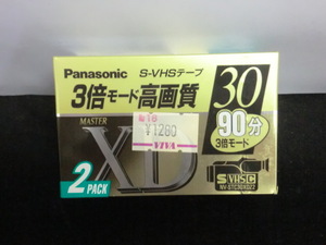 【Panasonic】パナソニックS-VHSコンパクトビデオカセットテープf1