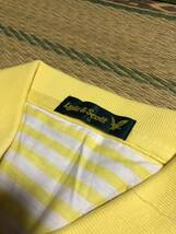 Lyle &Scott 半袖 ポロシャツ LL 新品未使用 18000円 ボーダー レモンイエロー 綿100% 希少 レア 廃盤 人気 定番 デザイン メンズ 紳士_画像2