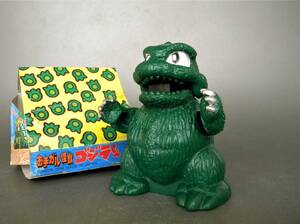 BANDAI 1990 ★★作動良好 Godzilla ゴジラくん !! 鳴き 口開閉 手振り バンダイ 日本製 怪獣「定形外可」★★未使用デッドストック 箱傷有