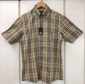 新品 BURBERRY BLACK LABEL チェック ボタン シャツ(2)