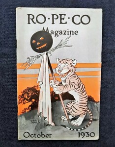 1930 год Boy ska uto* кемпинг America журнал The Ropeco magazine... мода античный ребенок. развлечение * спорт обложка иллюстрации 