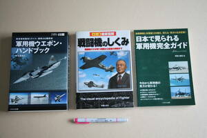 9-9■「軍用機ウエポン・ハンドブック《イカロス出版》」「戦闘機のしくみ《新星出版社》」「日本で見られる軍用機完全ガイド《イカロス」