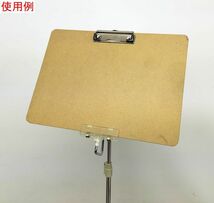 【NK635】店舗用什器 マルチクリップスタンド 角度調整可能 高さ約70～130cm メニュースタンド ポップ 展示 イベント 催事 表示 サイン_画像3