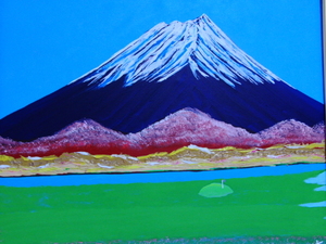 Art hand Auction ≪Komikyo≫TOMOYUKI･Tomoyuki, GOLF du Mont Fuji, Peinture à l'huile/F15:65, 2×53, 0cm, Peinture à l'huile unique en son genre, Peinture à l'huile neuve de haute qualité avec cadre, Signé à la main et authenticité garantie, peinture, peinture à l'huile, Nature, Peinture de paysage