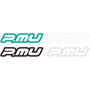 【Projectμ/プロジェクトμ】 ORIGINAL STICKER オリジナルステッカー P.MU ヌキ文字ステッカー Green 83×365 [ST-PMU03G]