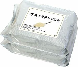 １０ｇ×１００袋 自然健康社 豚皮ゼラチン 10g&100袋 アルミ袋小分け包装