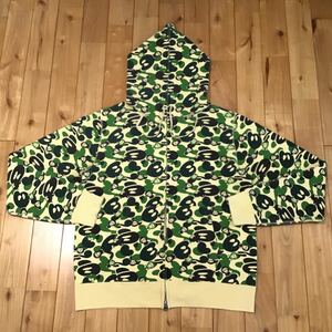 milo ABC camo green フルジップ パーカー Lサイズ a bathing ape bape full zip hoodie エイプ ベイプ アベイシングエイプ マイロ 迷彩 33