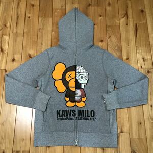 original fake × kaws milo パーカー Sサイズ a bathing ape BAPE full zip hoodie カウズ マイロ エイプ ベイプ アベイシングエイプ 5115