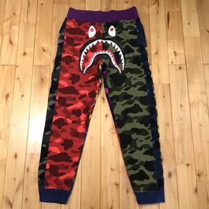 mix camo シャーク スウェットパンツ Mサイズ a bathing ape BAPE shark sweat pants エイプ ベイプ アベイシングエイプ crazy 迷彩 tgi52