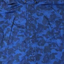 Fire camo スノボジャケット Lサイズ a bathing ape BAPE snow board jacket エイプ ベイプ アベイシングエイプ blue camo ファイヤーカモ_画像4