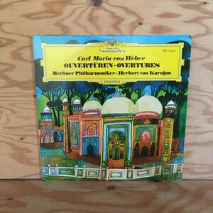 Y7FL1-210625 レア［LP レコード CARL MARIA VON WEBER OVERTURES KARAJAN BERLIN PHIL ST 33 MG 2401］ウェーバー