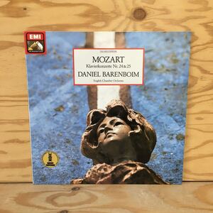 Y7FL4-210630 レア［LP レコード MOZART Klavierkonzerte Nr.24 & 25 DANIEL BARENBOIM STEREO33 037 29 1352 1］モーツァルト