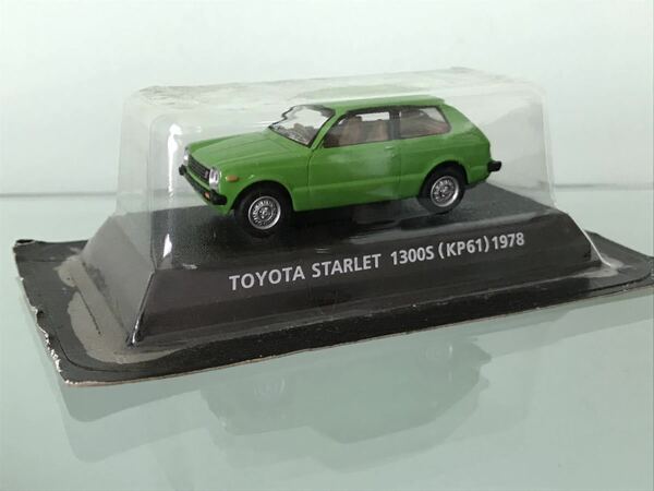 送料無料　1/64 コナミ　トヨタ　スターレット　1300S KP61 ミニカー　KONAMI TOYOTA STARLET