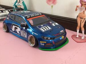 送料無料 1/10 フォルクスワーゲン シロッコ レーシングカー ラジコン ボディ タミヤ TAMIYA VOLKSWAGEN SCIROCCO RACING CAR