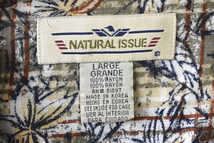 【送料無料】ナチュラルイシュー レーヨン アロハシャツ ハワイアンシャツ メンズL NATURAL ISSUE USA ヴィンテージ アメリカ古着 CB0428_画像5