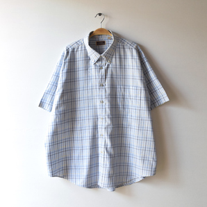 【送料無料】古着 ジェームズテターズール ビッグサイズ 半袖シャツ BDシャツ メンズXXL JAMES TATTERSALL CB0386