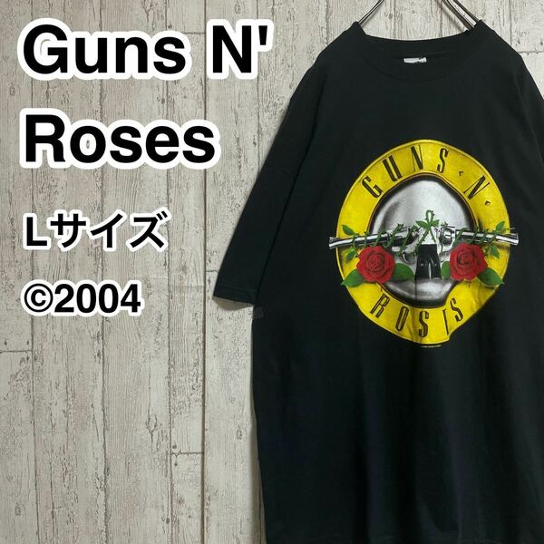 ☆送料無料☆ 未使用 Guns N' Roses ガンズアンドローゼズ バンドTシャツ Lサイズ ビッグプリント 2004 FRUIT OF THE LOOM 21-181