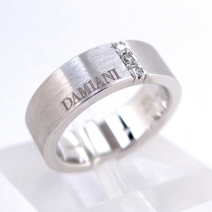 【DAMIANI/ダミアーニ】750WG ホワイトゴールド リング 指輪 ダイヤモンド 8.5号 おしゃれ 人気 普段使い【中古】/m0057/m11613/10000440