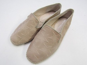 i2191: beautiful goods *HIPS( hip s) slip-on shoes S/22.5. espadrille / flat shoes / sandals / beige star pattern / lady's 