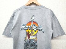 S1096:vintage HARD ROCK CAFE ハードロックカフェ 半袖Tシャツ/灰/S/レディース メンズ Tシャツ カットソー 半袖シャツ：3_画像7