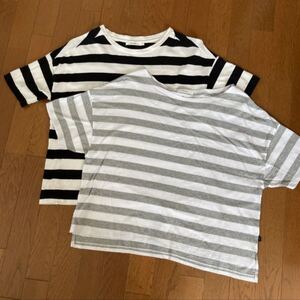 ニコアンド ボーダーTシャツ 2枚