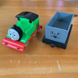 TOMY トミー プラレール きかんしゃトーマス パーシー & 貨車 2個セット 1995 機関車トーマス 希少 レア 中古品 送料無料