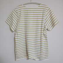 chocol raffine robe Vネックボーダー半袖Tシャツ_画像4