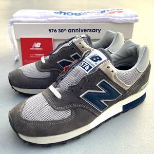 オリジナル復刻 NEW BALANCE OM576OGG GRAY UK製 US8 26cm 新品 スエード 限定 M576 イギリス英国製 NB スニーカー OG グレー×ネイビー