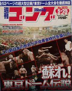 (株)日本スポーツ出版社「週刊ゴングNo.1073 甦れ！東京ドーム伝説」2005年5月25日発行