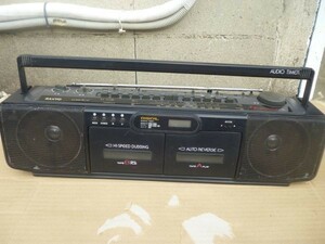 SANYO サンヨー　レトロ ラジカセ　U4-W45(K)　簡易チェック　AM〇FM×テープ×　　 ジャンク品　　送料無料　