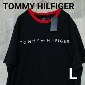 【新品未使用タグ付き】トミーヒルフィガー　TOMMY HILFIGER　半袖Ｔシャツ　刺繍ロゴ　ビッグシルエット　ビッグシルエット　ゆるだぼ