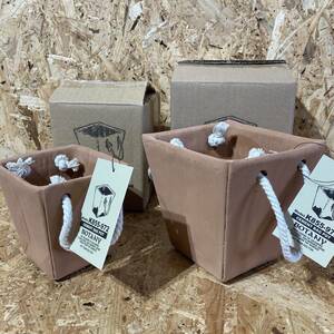 DULTON ダルトン CEMENT BAG POT ALMOND SHELL S & L セット セメント バッグ ポット 植木鉢