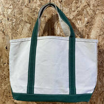 L.L.Bean 100周年 トート バッグ 100th 100 YEARS エルエルビーン BOAT AND TOTE 緑_画像2