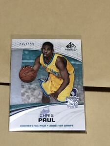 2005-2006 SP GAME USED CHRIS PAUL Rookie RC 05-06 /999枚限定 UPPER DECK