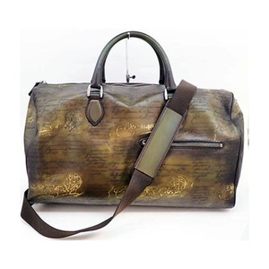 [ new goods ] ultra rare Berluti Jules off MM( full pa tea n finishing ) Boston bag travel for bag 